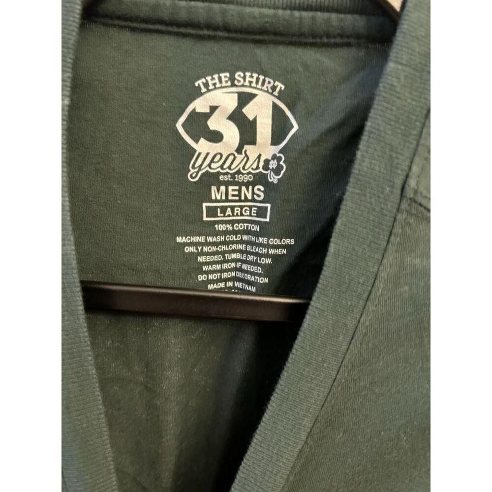 Notre Dame Fighting Irish‎ 2020 Football Short Sleeve Size Large Short Slv Green - Picture 3 of 6